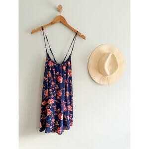 Abercrombie & Fitch | Floral Mini Dress Blue Pink | Sz S